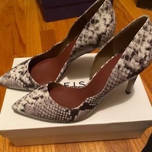 Reiss High Heel Shoes-Bardot Curved Topline